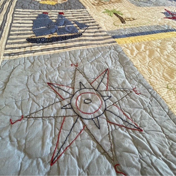 Pottery Barn Kids🏝️Treasure Island Quilt | Twin - Picture 6 of 11